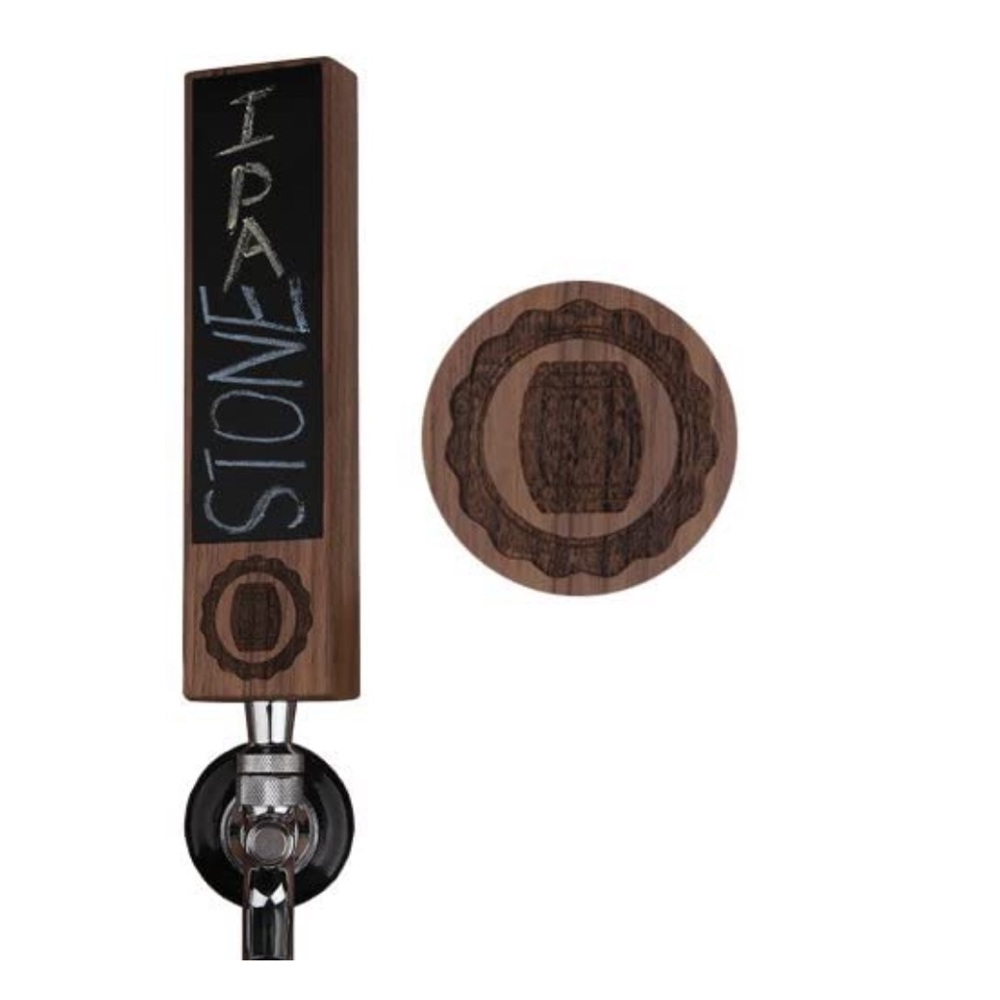 Wooden IPA Beer Tap Handles with Chalkboard